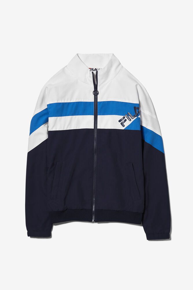 Fila Jacket Mens Navy Slade Track - Ireland 85029-BJFW